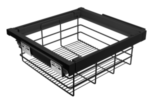 GTV-Garderoba ELITE Czarna szuflada z koszem drucianym "70"