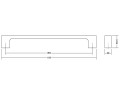 VIEFE Uchwyt LUV BIG 384mm rysunek
