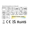 Taśma LED-DL COB BURSZTYNOWA 24V 2000K 11,2W/1m