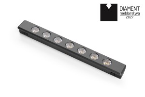 GTV-TRACKO Reflektor STRIP 1 DC24V 3000K Czarny