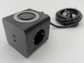 BACHMANN GROOVE Listwa zasilająca 3x230V Schuko +USB-C czarna