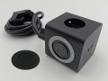 BACHMANN GROOVE Listwa zasilająca 3x230V UTE +USB-C czarna