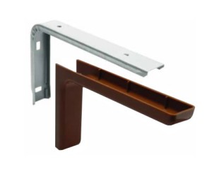 Kątownik z osłoną 12cm - brąz ciem.(2szt)