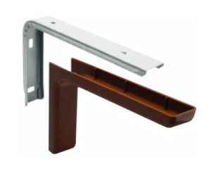 Kątownik z osłoną 18cm -brąz ciem (2szt)