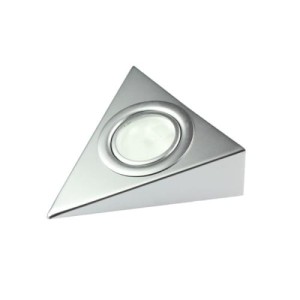 Oprawa trójkąt poj. (K)-LED alu/niebieski