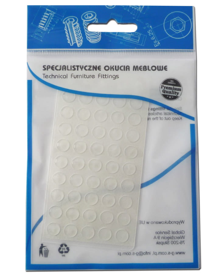 GS-BL Odbojnik silikonowy fi 8x1.5 (50szt)