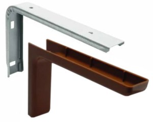 Kątownik z osłoną 24cm - brąz ciem.(2szt