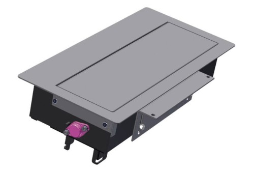 BACHMANN TOP FRAME z ramką asymetryczna 4-modułowa srebrno-szara