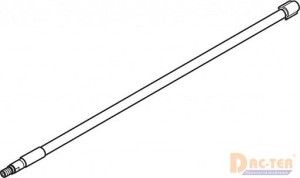 BLUM-Reling podłuż.SZARY L-270(ZRG.216V)TANDEMBOX