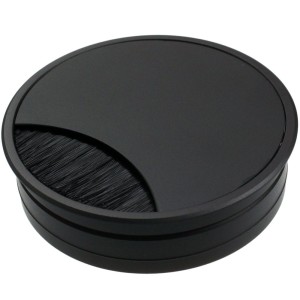 SISO-Przepust fi80 alu/szczotka czarny