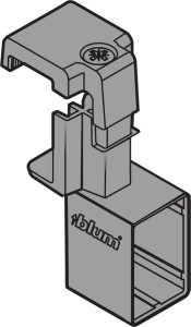 BLUM-TBX ANT ZRU.01E0 UCH. RELINGU POPRZ. SZARY