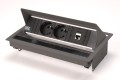 BACHMANN CONI listwa zasilająca 2x230V + RJ45 + obudowa ANTRACYT 3 modułowa