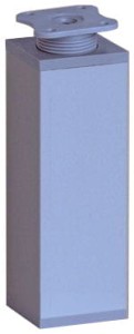 Nóżka Alu H-15cm  kwadrat 60x60 reg. Alu/szlif