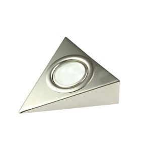 Oprawa trójkąt poj. (K)-LED satyna/biały