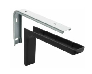 Kątownik z osłoną 12cm - czarny (2szt)