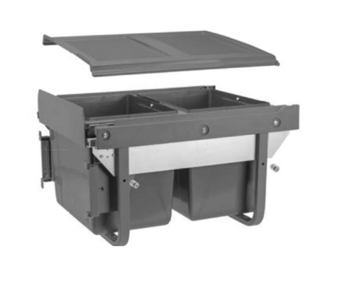 GTV-Kosz na śmieci z moc-45 (PB-45-MF2X15-60Antracyt)