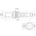 DL- Gniazdo LIFT BOX 3x230V UTE Biały