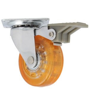 SISO-Rolka ORANGE fi50 z hamulcem stal + kauczuk