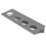 ZOB-SYS.półka na szklanki L=394mm (4-otw) /3203505