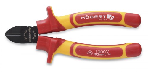 HOGERT-Szczypce boczne160mm, 1000V, CrNi