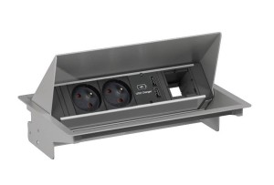 BACHMANN CONEO listwa zasilająca 2 gniazda 230V + USB + 1 wolne