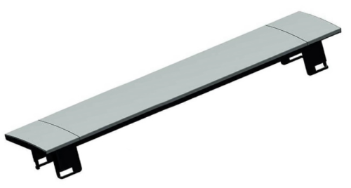 BACHMANN POWER FRAME COVER sama obudowa 6 modułowa z klapką ALUMINIUM