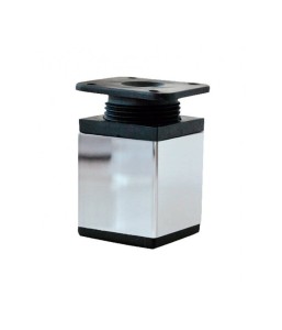 Nóżka Alu H-6cm  kwadrat 60x60 reg.Chrom