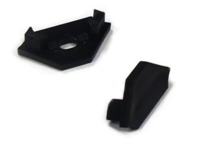 Profil LED Typ C zaślepka czarna bez otworu