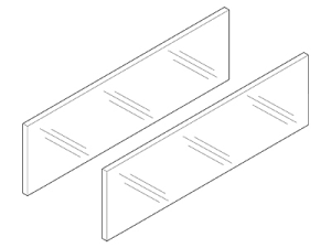 BLUM-LEGRA wysoki element dekorac. ZE7S388G L-500