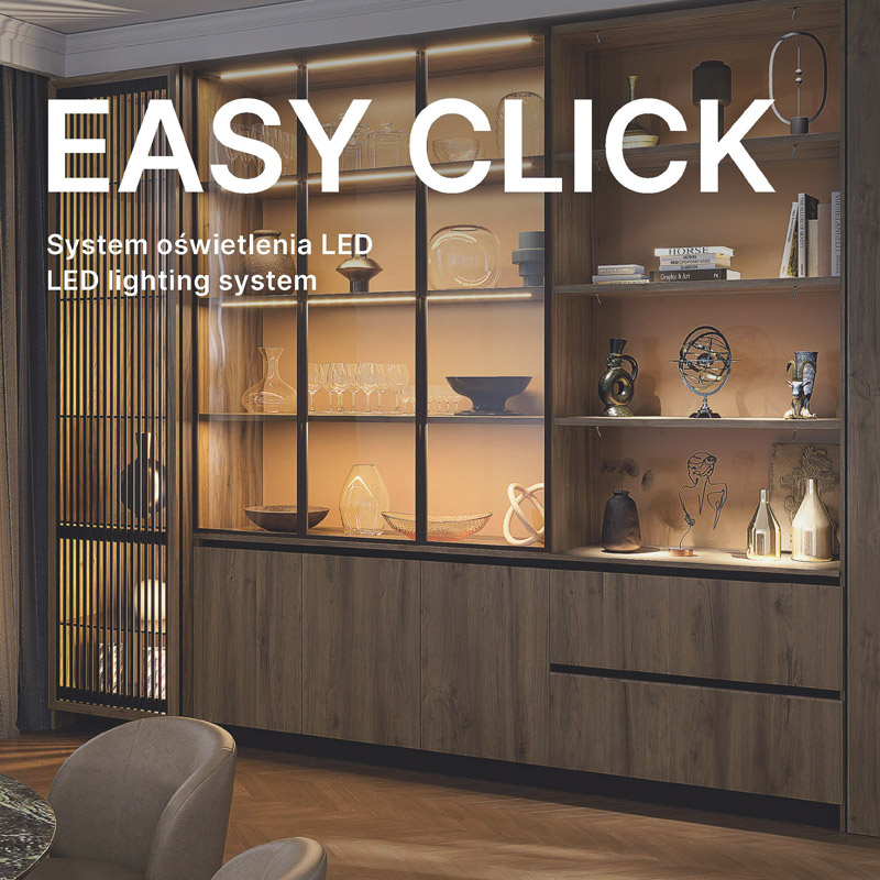 EASY CLICK GTV – prosty sposób oświetlenia mebli